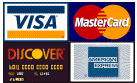 Visa Mastercard, American Express, Discover Logos